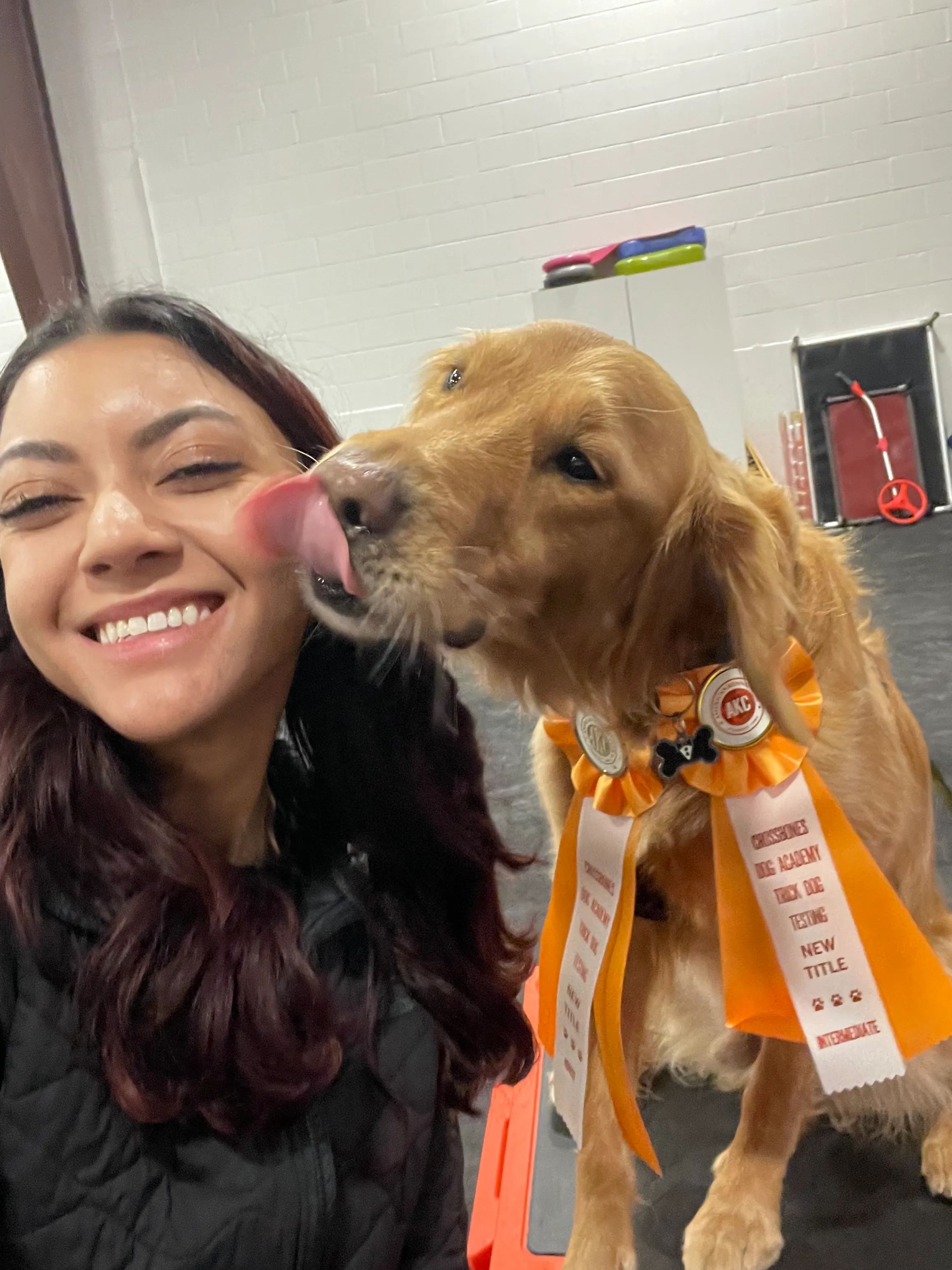 Marissa Quarles with her dog